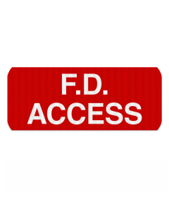 F.D. Access Sign